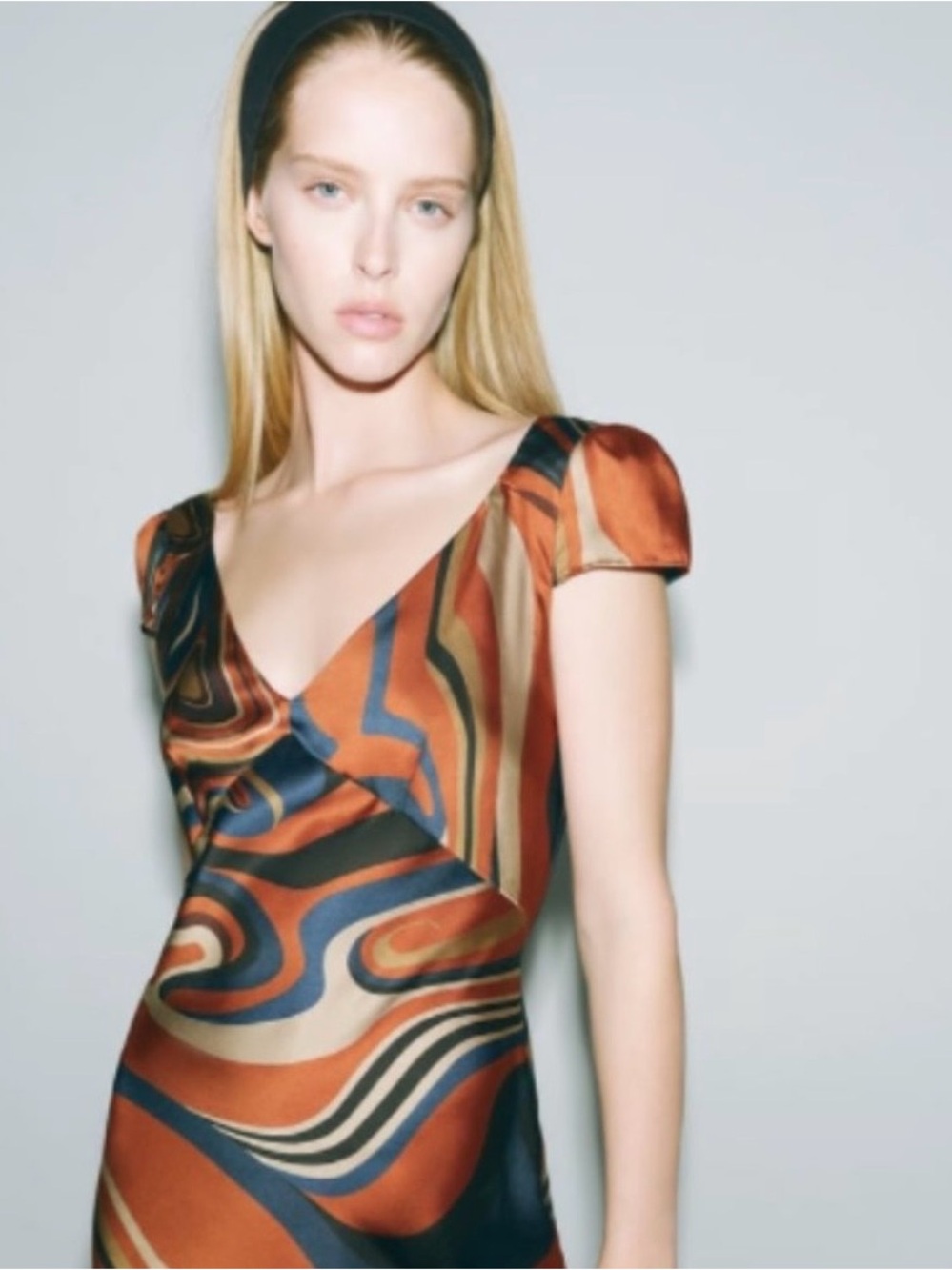 Zara Long Satin Dress